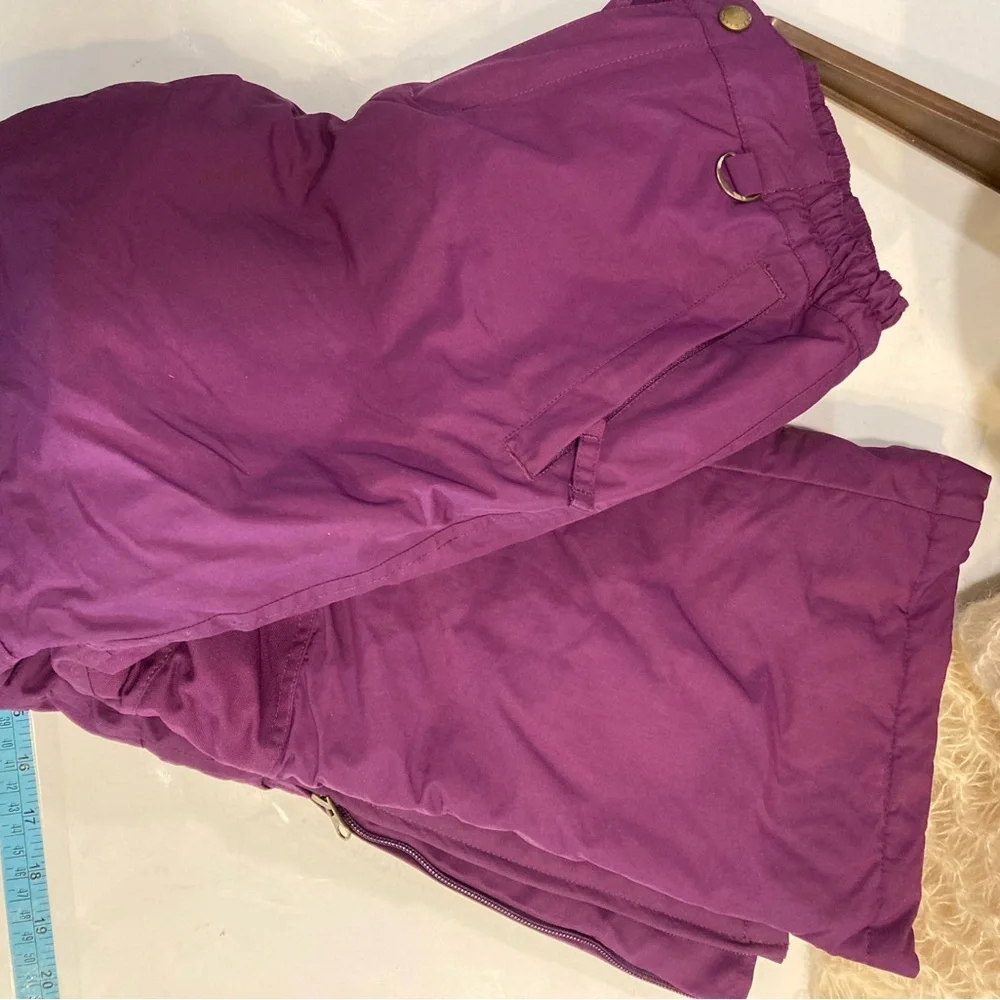 Land’s End Kids Grow-A-Longs Ski Pants The Pants Grow Along With Child Purple